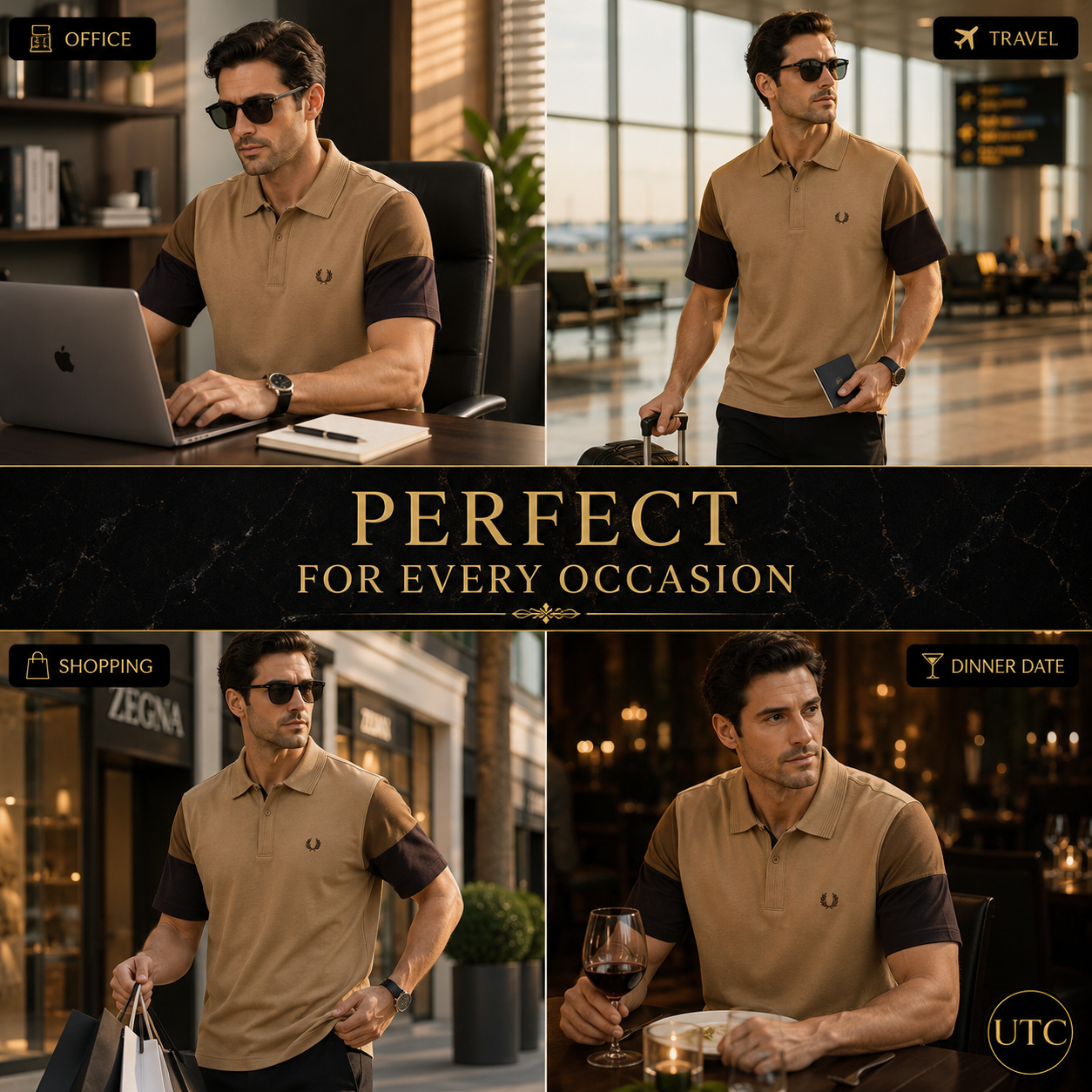 👑 Fred Perry Men's Premium Polo Shirt 👕 | 🤎 Luxury Cotton Comfort | ✨ Smart Casual Style | 🇨🇦 Fast Shipping