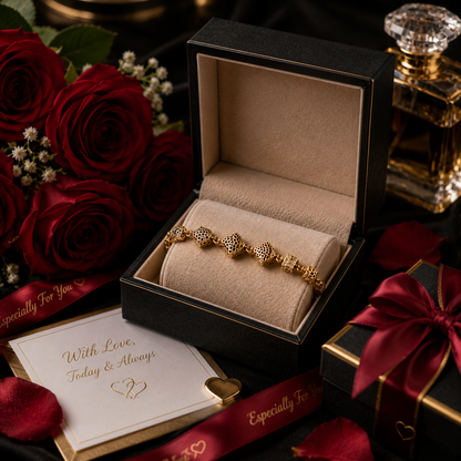 ✨ Luxury Gold Crystal Cube Chain Bracelet | Elegant Women's Fashion Jewelry