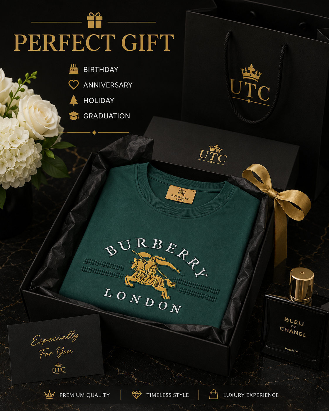 Premium Men's Forest Green Cotton T-Shirt | Soft Crew Neck Casual Tee