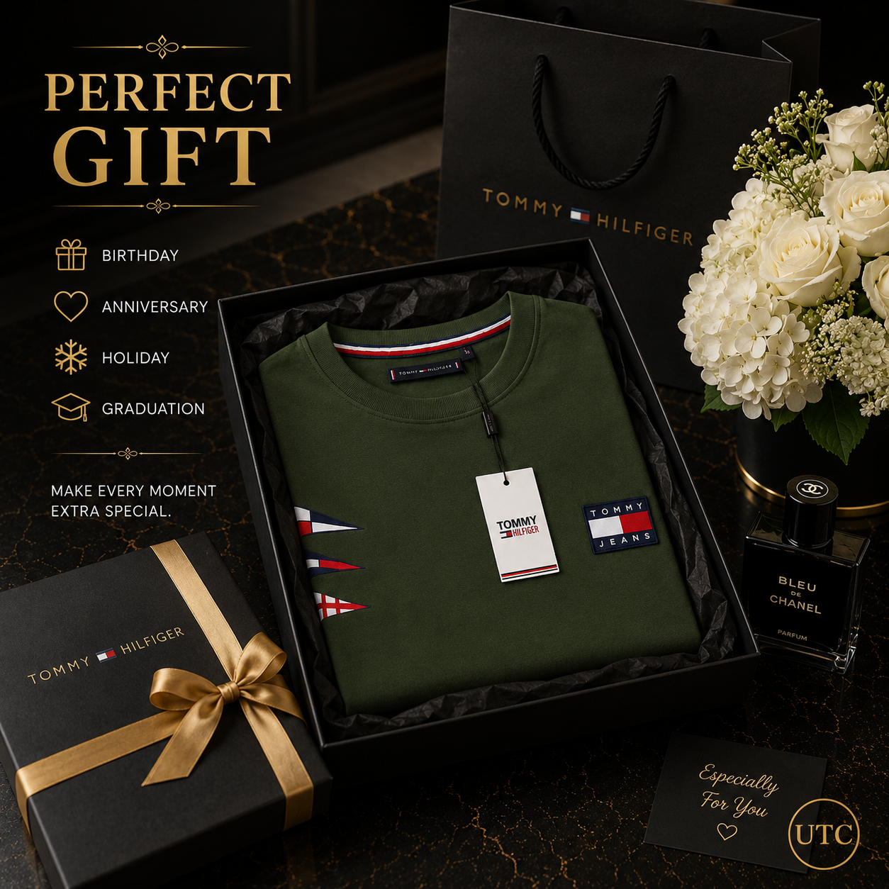 💚 Premium Men's Olive Green Crew Neck T-Shirt | Modern Casual Luxury | Soft Cotton Blend ✨