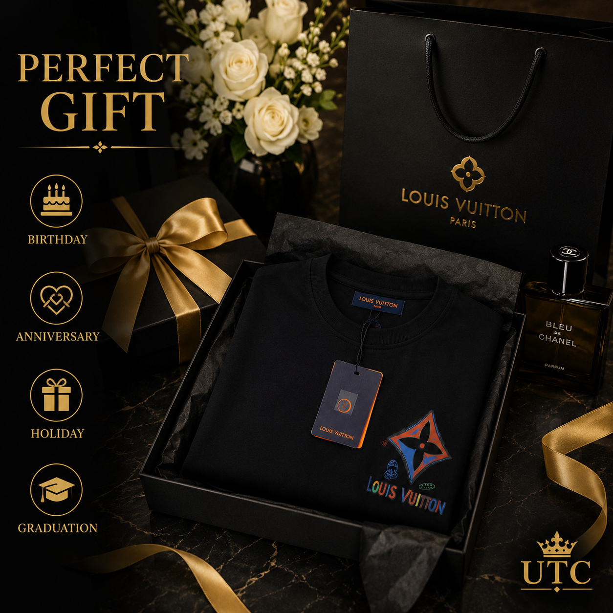 Premium Men's Black Oversized Cotton T-Shirt | Soft Crew Neck Casual Tee