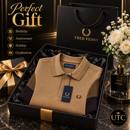👑 Fred Perry Men's Premium Polo Shirt 👕 | 🤎 Luxury Cotton Comfort | ✨ Smart Casual Style | 🇨🇦 Fast Shipping