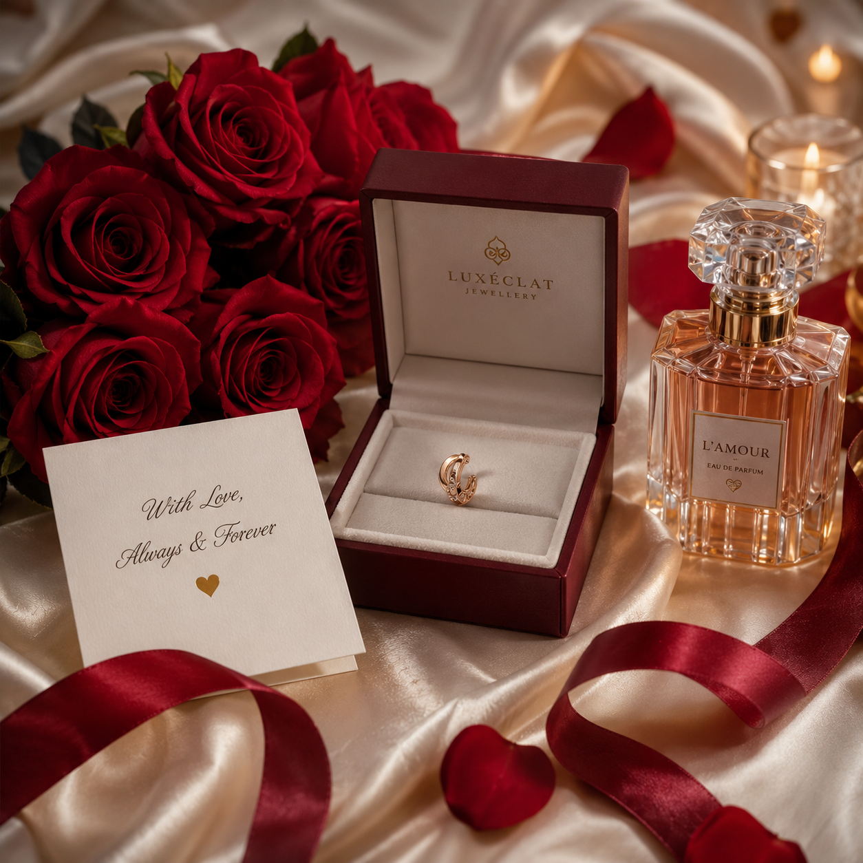 ✨ Elegant Rose Gold Crystal Hoop Earrings for Women | Premium Everyday Luxury Jewelry 💎