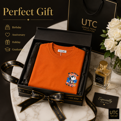 Women’s Premium Orange Graphic T-Shirt – Stay Cool Casual Crew Neck Tee