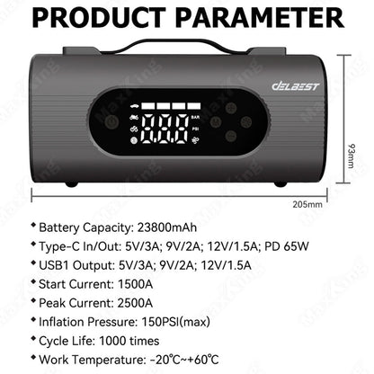 10-in-1 Smart Jump Starter with Air Compressor