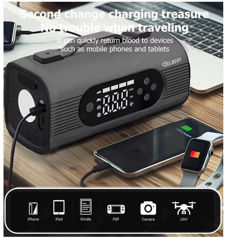 10-in-1 Smart Jump Starter with Air Compressor