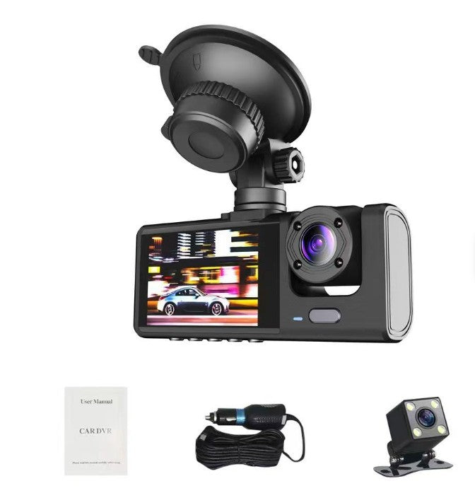 🚗📹 4G WiFi GPS 3-Channel Dash Cam with 32GB Card