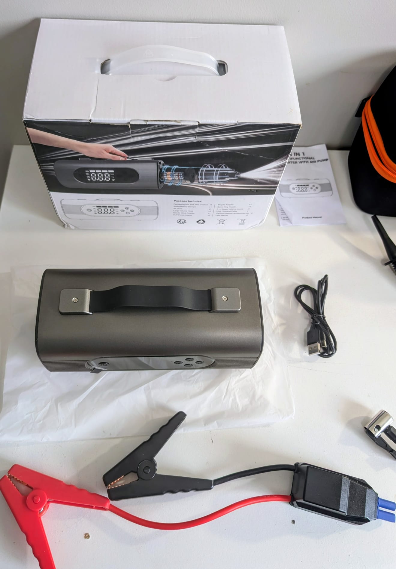 10-in-1 Smart Jump Starter with Air Compressor