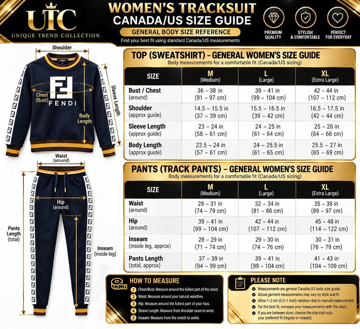 ✨ Fendi Men's Navy Blue FF Logo Tracksuit – 2-Piece Set