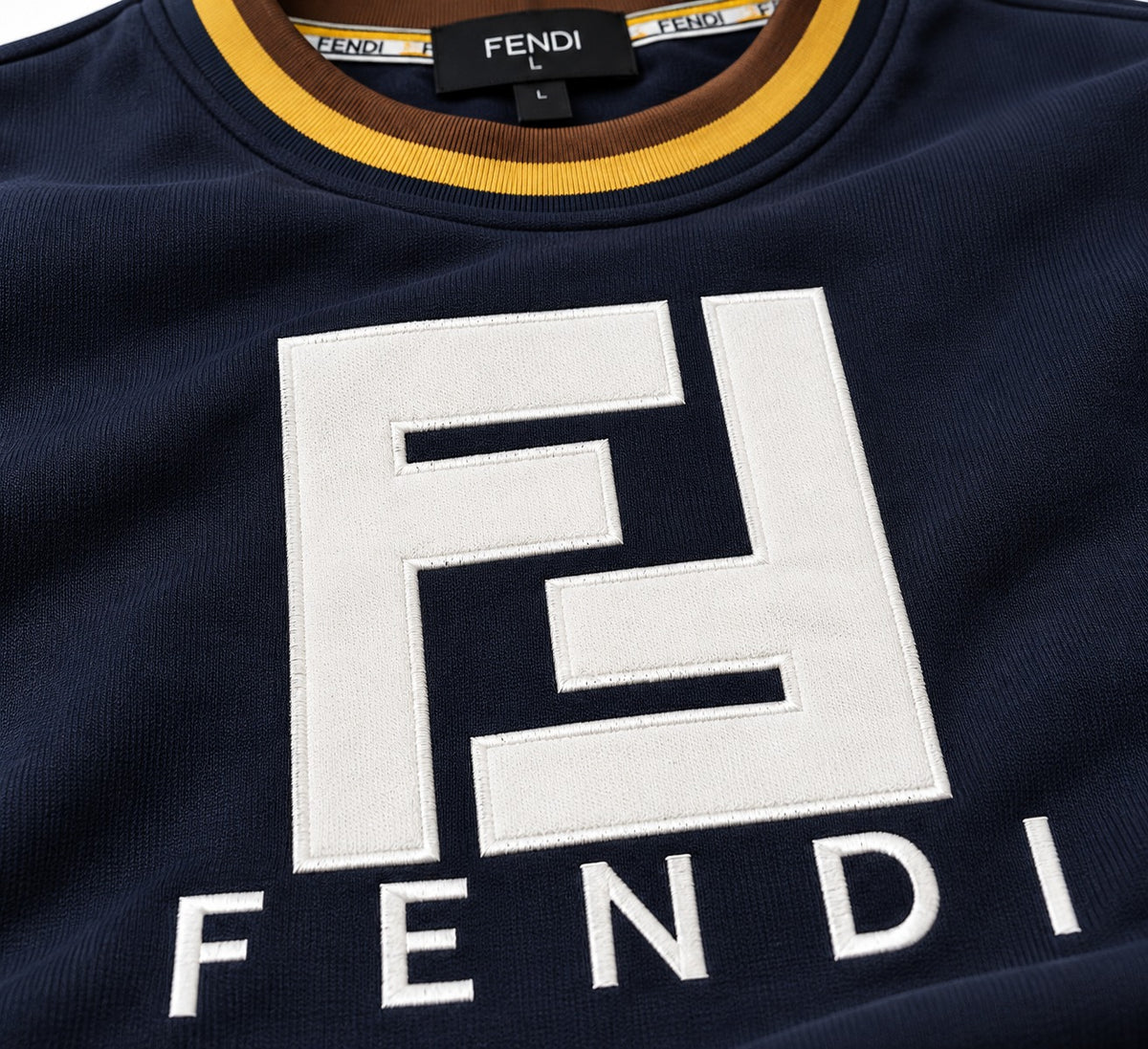 ✨ Fendi Men's Navy Blue FF Logo Tracksuit – 2-Piece Set