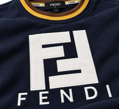 ✨ Fendi Men's Navy Blue FF Logo Tracksuit – 2-Piece Set