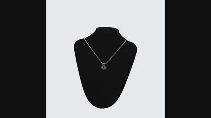 ✨ Rose Gold Crystal Halo Pendant Necklace | Elegant Sparkle Jewelry Gift for Women 💎