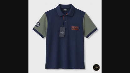 💙 Hackett London Velospeed Men's Premium Polo Shirt 👕✨ | Navy Blue Performance Cotton | 100% Authentic