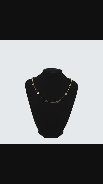 💖 Heart Charm Gold Necklace for Women | Dainty Heart Chain Necklace | Minimalist Luxury Jewelry Gift