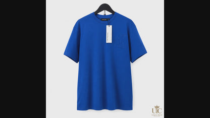 Premium Men's Royal Blue Cotton T-Shirt | Soft Crew Neck Everyday Casual Tee