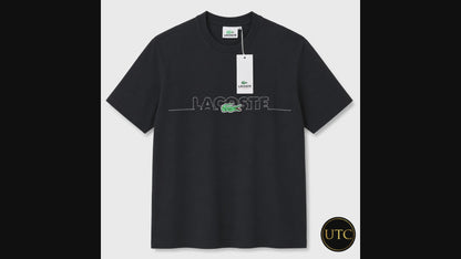 🐊✨ Lacoste Men's Premium Black Logo T-Shirt 👕 | 💎 100% Cotton Crew Neck | 🖤 Luxury Everyday Style | 🇨🇦 Fast Shipping