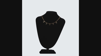 ✨ Black Crystal Gold Charm Necklace | Elegant Luxury Pendant Necklace for Women | UTC Jewelry