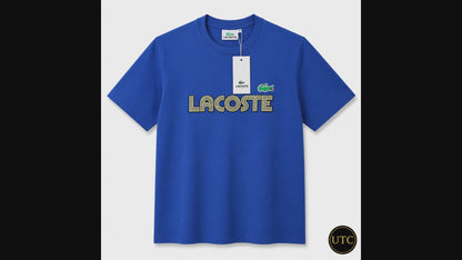 🐊💙 Lacoste Men's Premium Royal Blue Logo T-Shirt 👕 | ✨ 100% Cotton Crew Neck | 💎 Luxury Everyday Wear | 🇨🇦 Fast Shipping