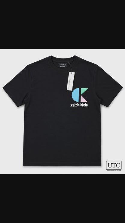 🖤 Calvin Klein Men's Premium Logo T-Shirt | Black Cotton Crew Neck Tee
