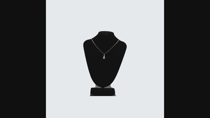 Luxury Crystal Teardrop Necklace – Gold Plated Elegant Pendant for Women