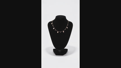 Rose Gold Dainty Charm Necklace for Women | Adjustable Luxury Minimalist Necklace | Unique Trend Collection