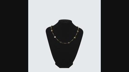 💖 Heart Charm Gold Necklace for Women | Dainty Heart Chain Necklace | Minimalist Luxury Jewelry Gift