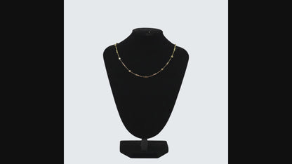 ✨ Minimalist Gold Cube Chain Necklace for Women | Elegant Lightweight Jewelry | Perfect Gift