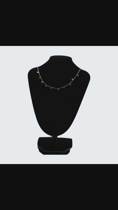 ✨ Elegant Rose Gold Charm Necklace ✨
