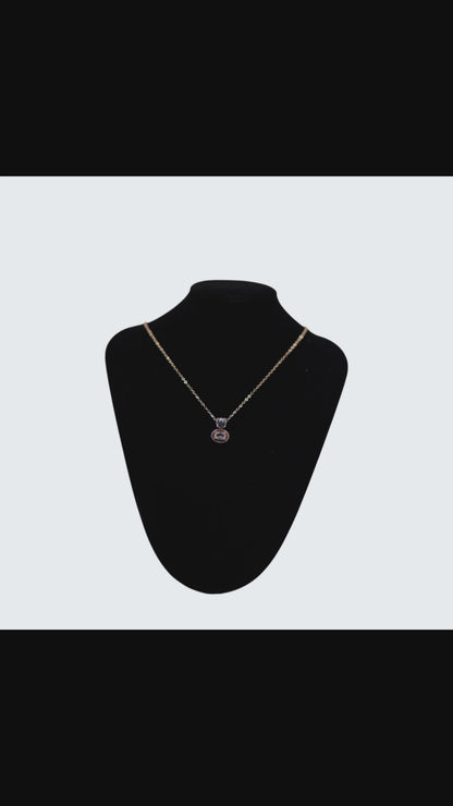 ✨ Rose Gold Crystal Halo Pendant Necklace | Elegant Sparkle Jewelry Gift for Women 💎