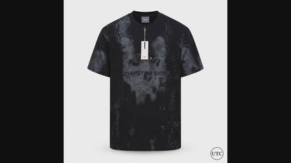 Premium Men's Black Graphic Crew Neck T-Shirt | Soft Cotton Blend | Modern Fit
