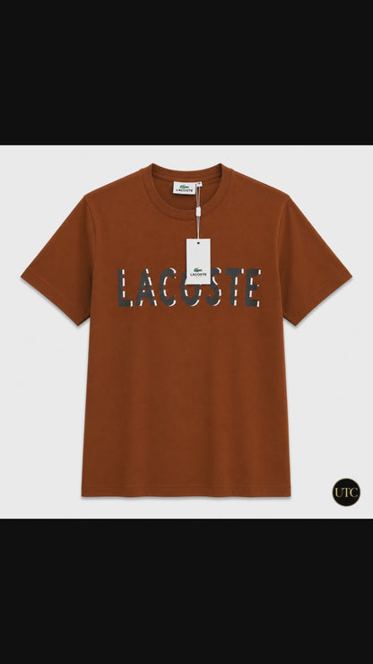 Premium Men's Rust Brown Cotton T-Shirt | Soft Crew Neck Casual Tee