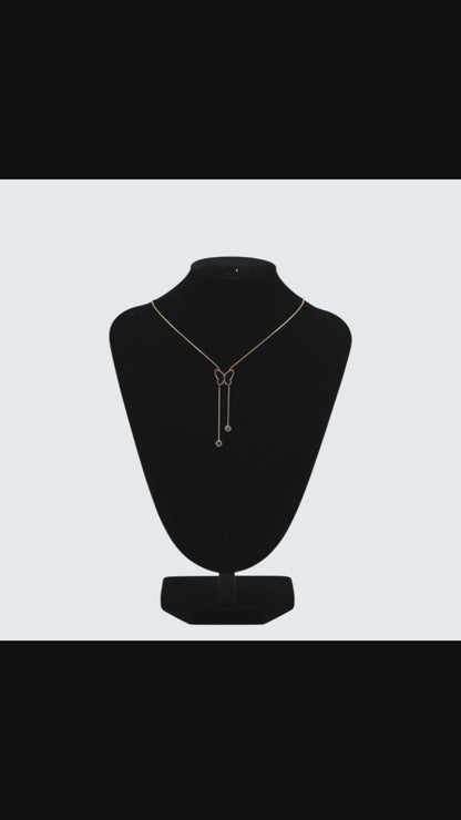 🦋 Elegant Butterfly Tassel Necklace for Women | Gold Plated Crystal Pendant Jewelry