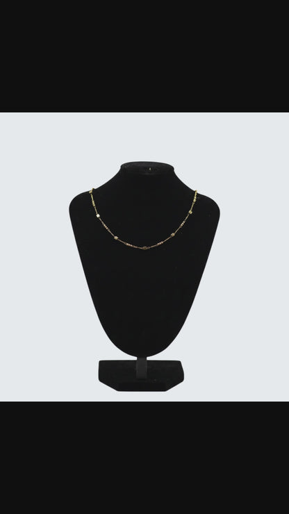 ✨ Minimalist Gold Cube Chain Necklace for Women | Elegant Lightweight Jewelry | Perfect Gift